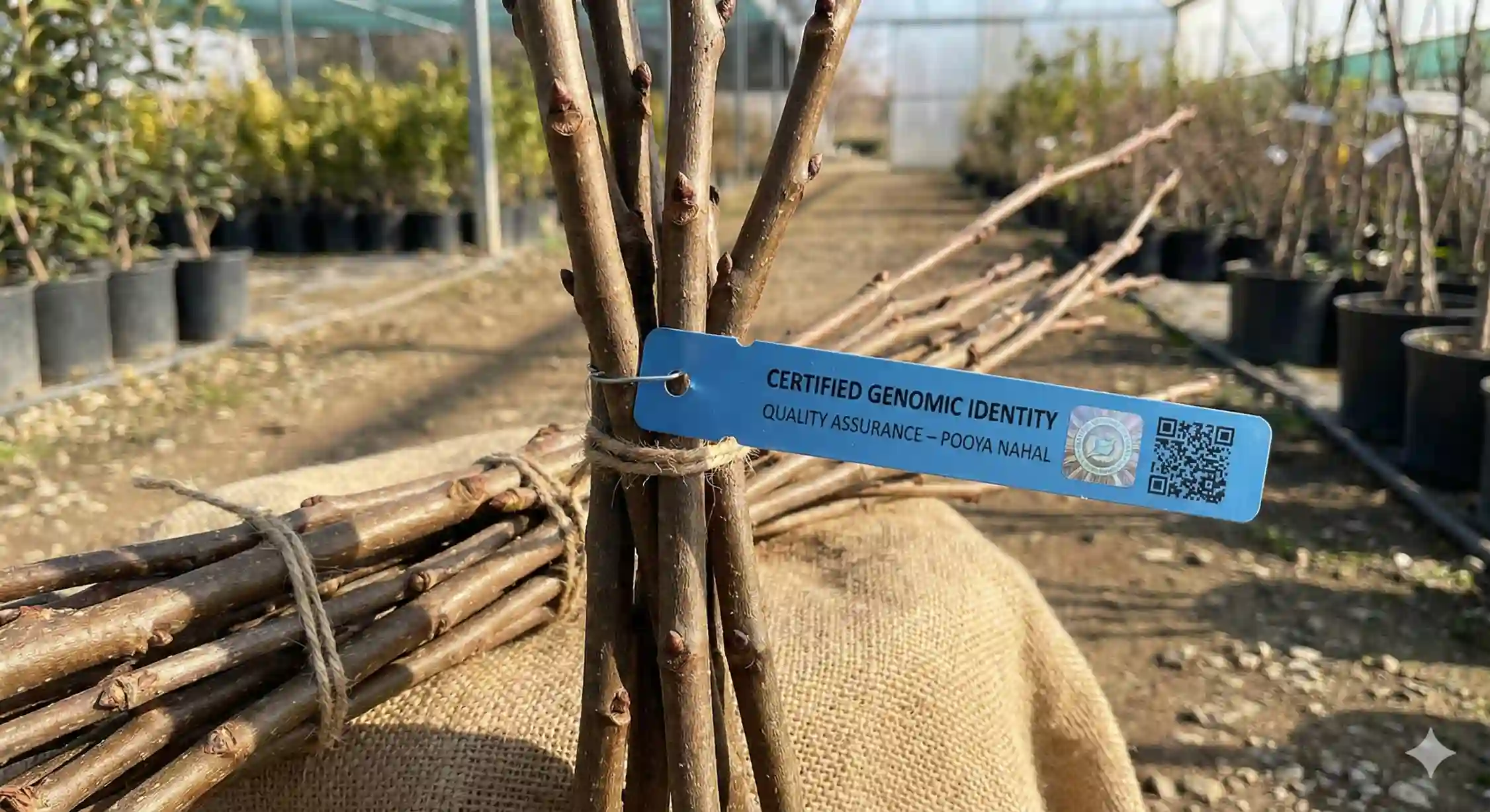 خرید نهال گردو گرده افشان لیبل دار و اصلاح شده با ضمانت اصالت