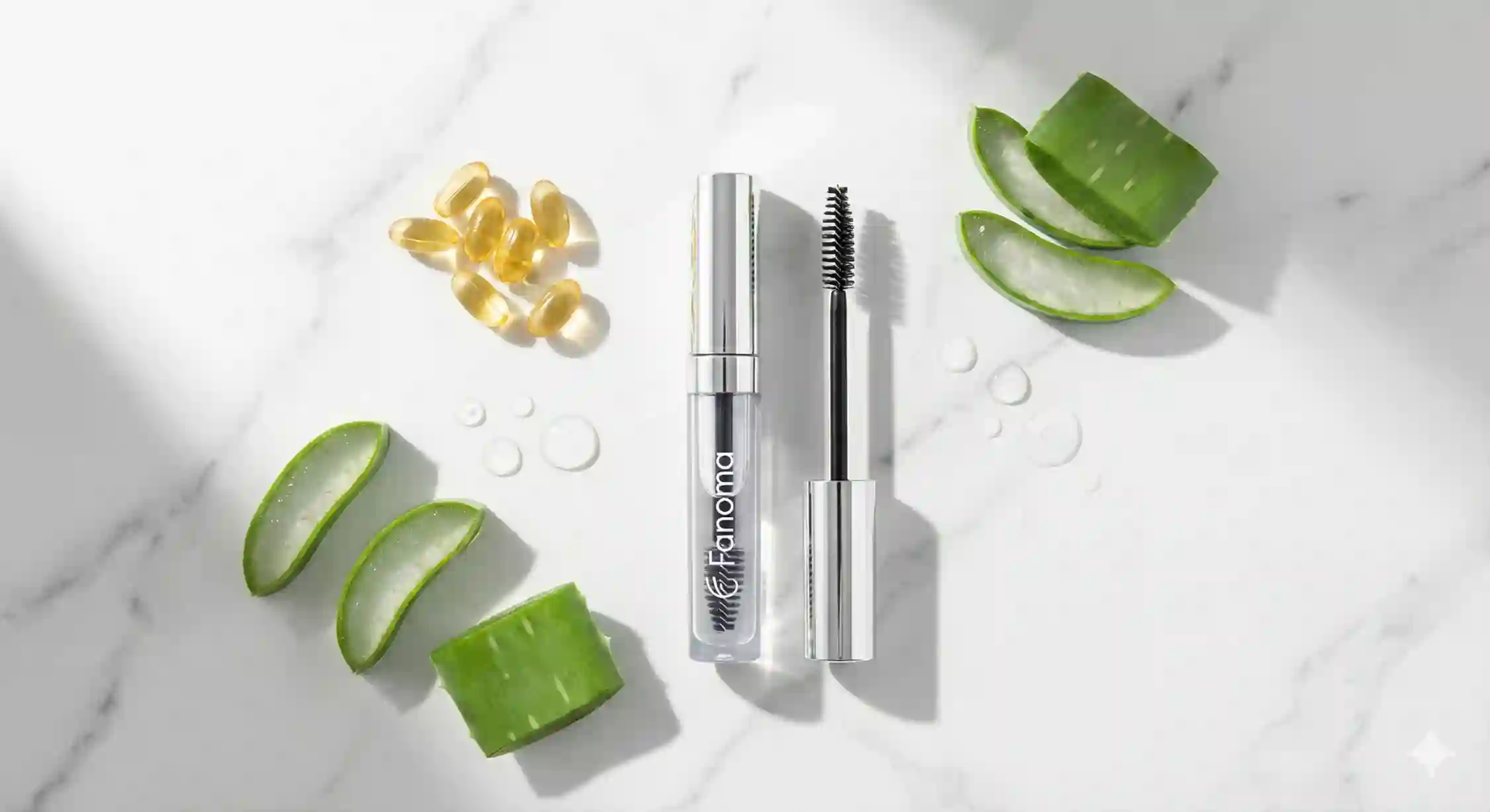 بهترین مارک ژل ابرو گیاهی فانوما حاوی ترکیبات ویتامینه و تقویت کننده.